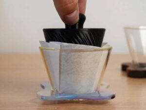 FDM 3D Printed Orea Brewer Coffee Filter Shaping Tool Negotiator