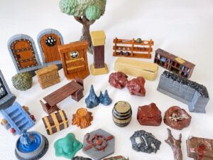 SLA 3D Printed Resin Miniatures and Accessories for Board Game Gloomhaven