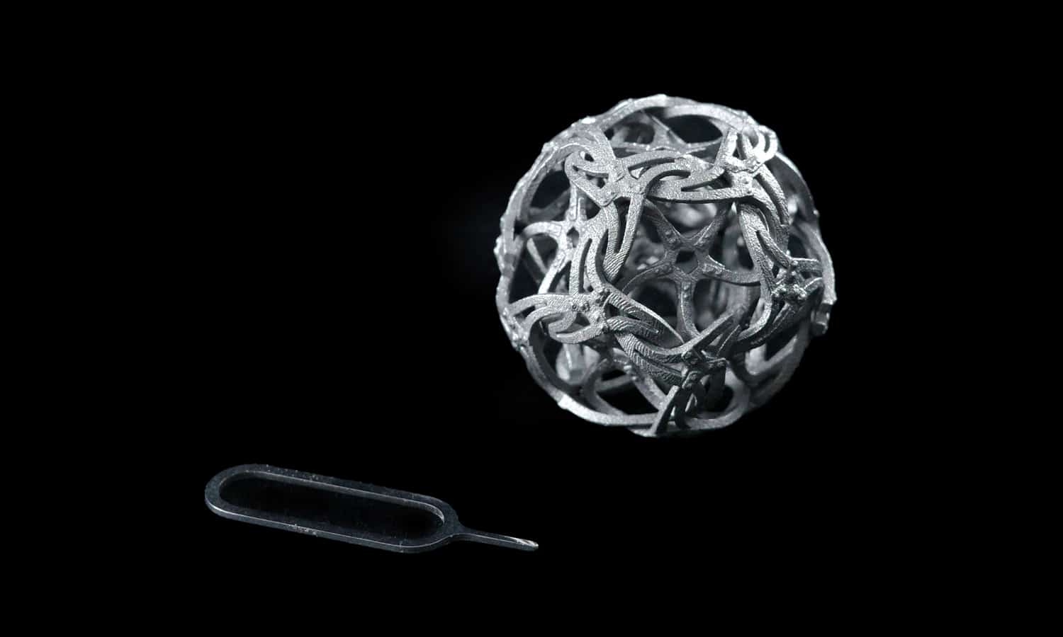 Binder Jetting 3D Printed Stainless Steel 316L Delicate Hollow Ball