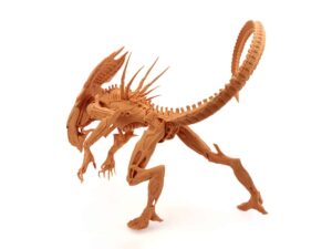 DLP 3D Printed Fine-detail Resin Running Mecha Alien Monster Garage Kit