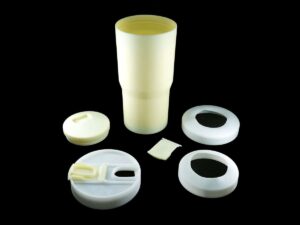 SLA 3D Printed Prototype of Tumbler Beer Cup Spill-Proof Travel Mug