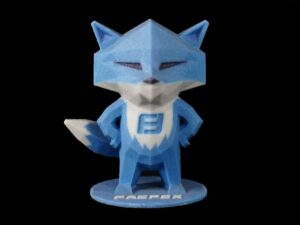 Binder Jetting 3D Printed FacFox Henry Full-color Sandstone Statue