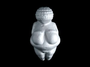 DMLS 3D Printed Titanium Venus of Willendorf Miniature from 3D Scans