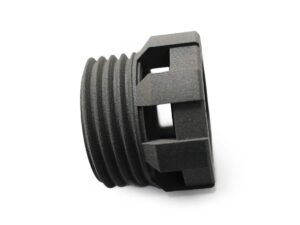 SLS 3D Printed 40mm Valve Adaptor Pipe Plug with Formlabs Nylon PA12