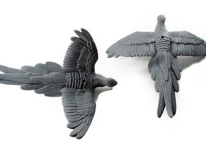 LCD 3D Printed Ultra Detail Parrot Bird Miniature Grey Resin Samples