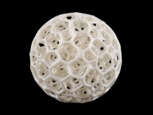 SLS 3D Printed Vapor Smoothed TPU Hollowed Ball