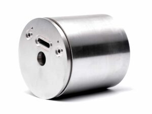 CNC Milled Aluminum Cylinder with Holes and Slot