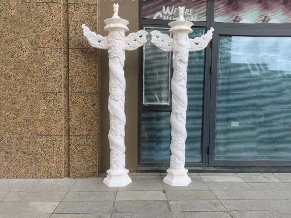 FDM 3D Printed 3.2m China Dragon Totem Pillar PLA Huabiao