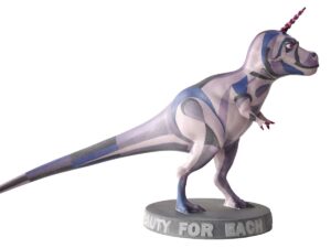 MJF 3D Printed Full-color Female Dinosaur Display Model