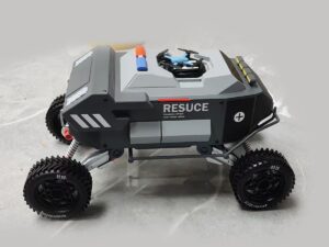 SLA 3D Printed Rescue Vehicle with Drone Scale-down Prototype