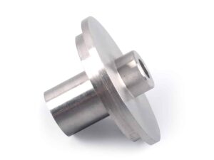 CNC Milled SS316L Coaxial Feedthrough Pin Prototype