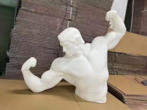 SLA 3D Printed Arnold Schwarzenegger Bust Resin Statue
