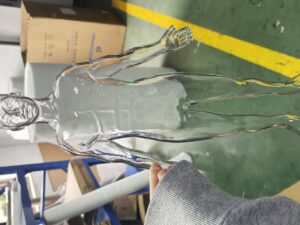SLA 3D Printed Clear Resin Male Figure Mannequin