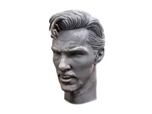 SLA 3D Printed Benedict Cumberbatch Fine-detail Bust Sculpture
