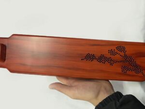 SLA 3D Printed Guqin Inspired Bluetooth Speaker with Wooden Grains Paint