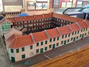 SLA 3D Printed Red-tiled Roof Two-story Building Model