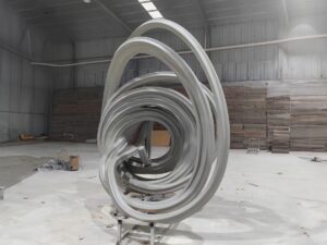 FDM 3D Printed Large-format Swirling Vortex Sculpture