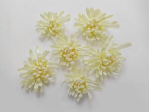 SLA 3D Printed Yellow Chrysanthemum Mum Flower Resin Models