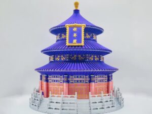 FDM 3D Printed PLA Temple of Heaven Multi-color Display Model