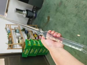 SLA 3D Printed 1m-Long Clear Resin Sword Model