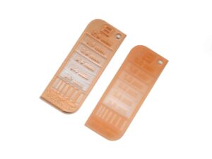 3D Printed Material Thickness Test Strips of SLA Clear High-temp Resin-100℃