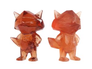 SLA 3D Printed Clear High-temp Resin-100℃ Mascot Fox