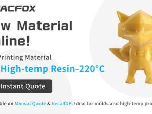 New Material Online: SLA High-temp Resin-220°C available!