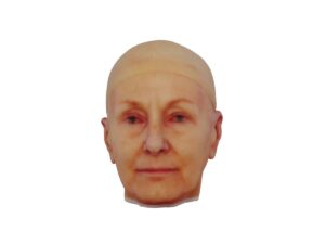 Mimaki 3D Printed Full-color Elder Woman Head Miniature