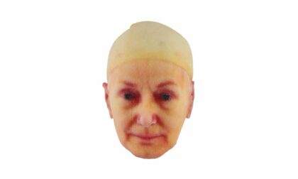 ColorJet 3D Printed Full-color Elder Woman Head Miniature