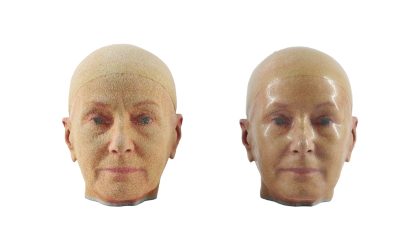 MJF 3D Printed Full-color Elder Woman Head Miniature