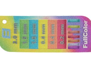 MJF 3D Printed Full-color Wall Thickness Tester