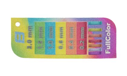 MJF 3D Printed Full-color Wall Thickness Tester