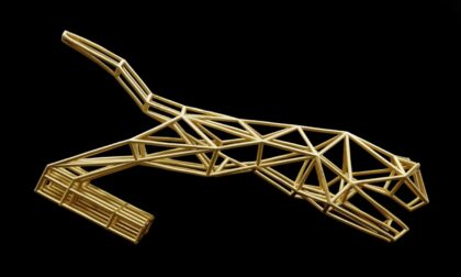 SLM 3D Printed Brass Cheetah Statue Film Award Prize