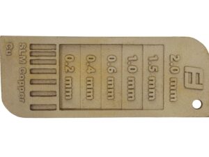 SLM 3D Printed Brass Wall Thickness Tester