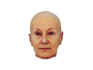 WJP 3D Printed Full-color Elder Woman Head Miniature