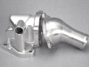 CNC Machined Aluminum Alloy Coolant Outlet Automotive Assembly