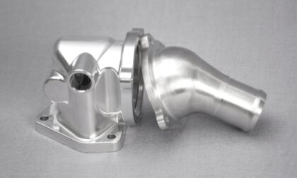 CNC Machined Aluminum Alloy Coolant Outlet Automotive Assembly