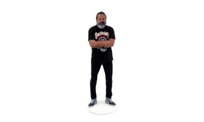 WJP 3D Printed Beard Man Full-color Figurine
