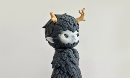 FDM 3D Printed Hirono Birdy Statue Fuzzy Skin