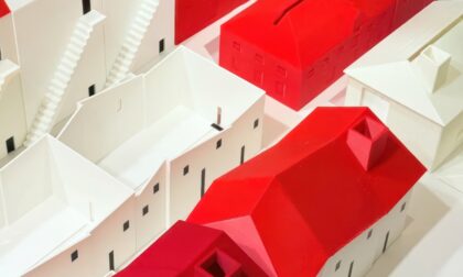 FDM 3D Printed Red Roof Town Creative Tissue Boxes