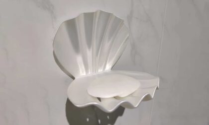 FDM 3D Printed Clam Shell Soap Holder