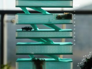FDM 3D Printed Conceptual Parking Structure Model