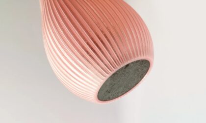 FDM 3D Printed Vase Using Upcycled Iron for Balance