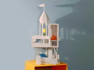 FDM 3D Printed Villa Conceptual Model Inspired by Monument Valley
