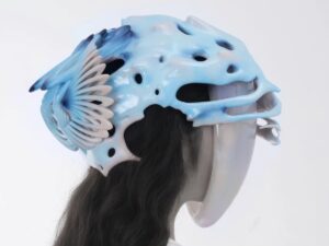 SLA 3D Printed Breath Vessel Resin Sculptural Artwork