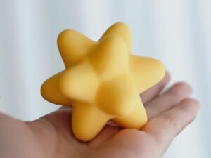 FDM 3D Printed Yellow Shooting Star in Animal Crossing
