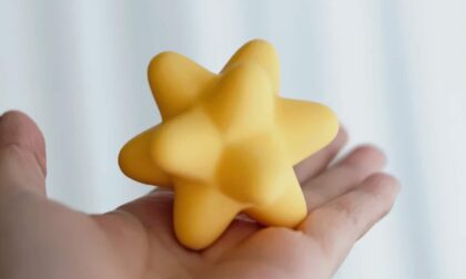 FDM 3D Printed Yellow Shooting Star in Animal Crossing