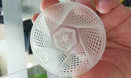 SLA 3D Printed Frosted Clear Electronics Parts