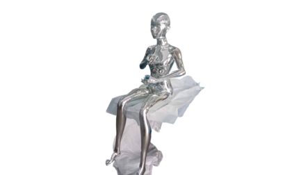 SLA 3D Printed Futuristic Woman Sculpture