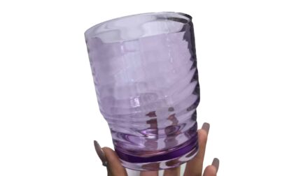 SLA 3D Printed and Dyed Clear Resin Cup Prototype